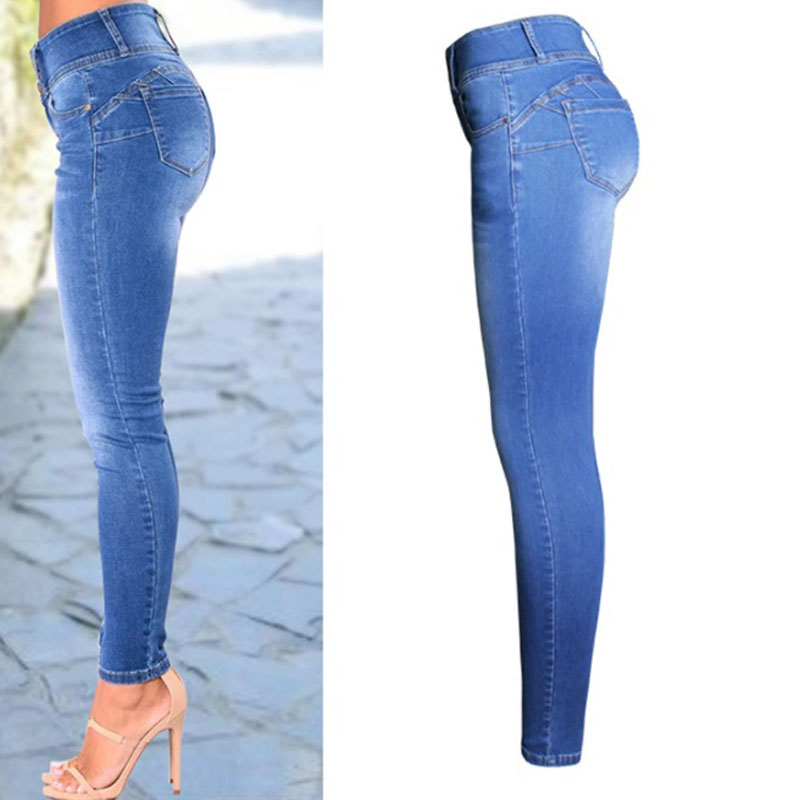 מכנסי ג'ינס סקיני בגזרה גבוהה (6)