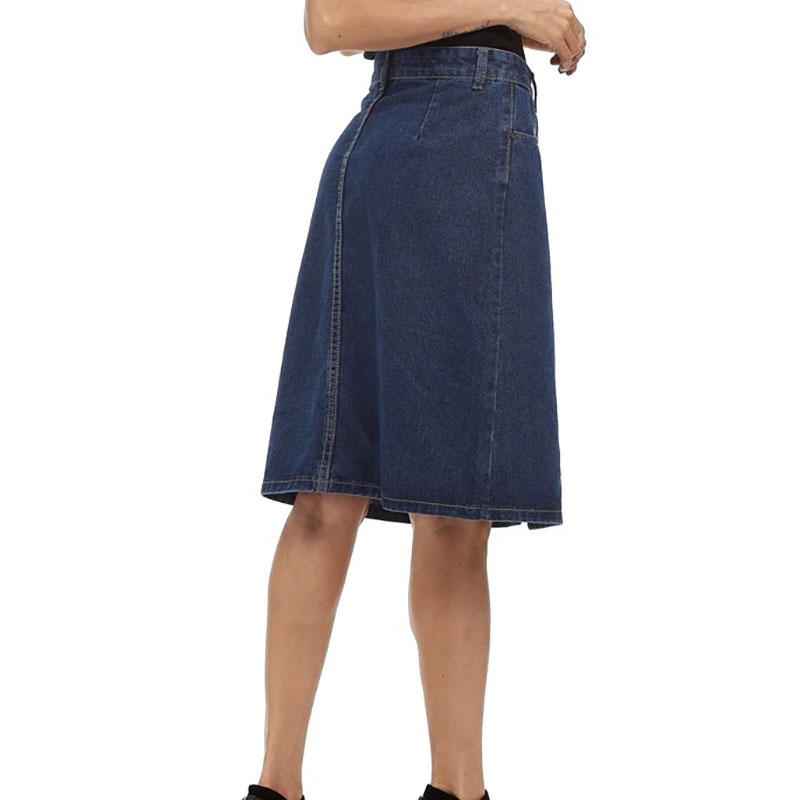 Висококвалитетна женска сукња високог струка плус величине (2)