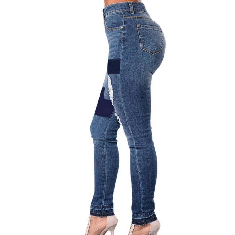 اونچی کمر والی خواتین کی پتلی جینز (2)